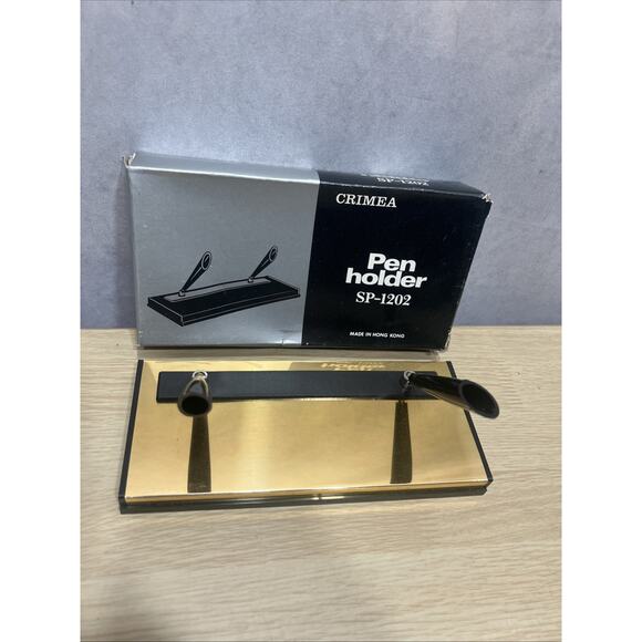 Crimea SP-1202 Pen Holder, a Vintage Desk Made In Hong Kong New In Box - Picture 2 of 4